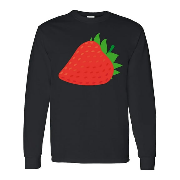 Inktastic Strawberry Fruit Long Sleeve T-Shirt