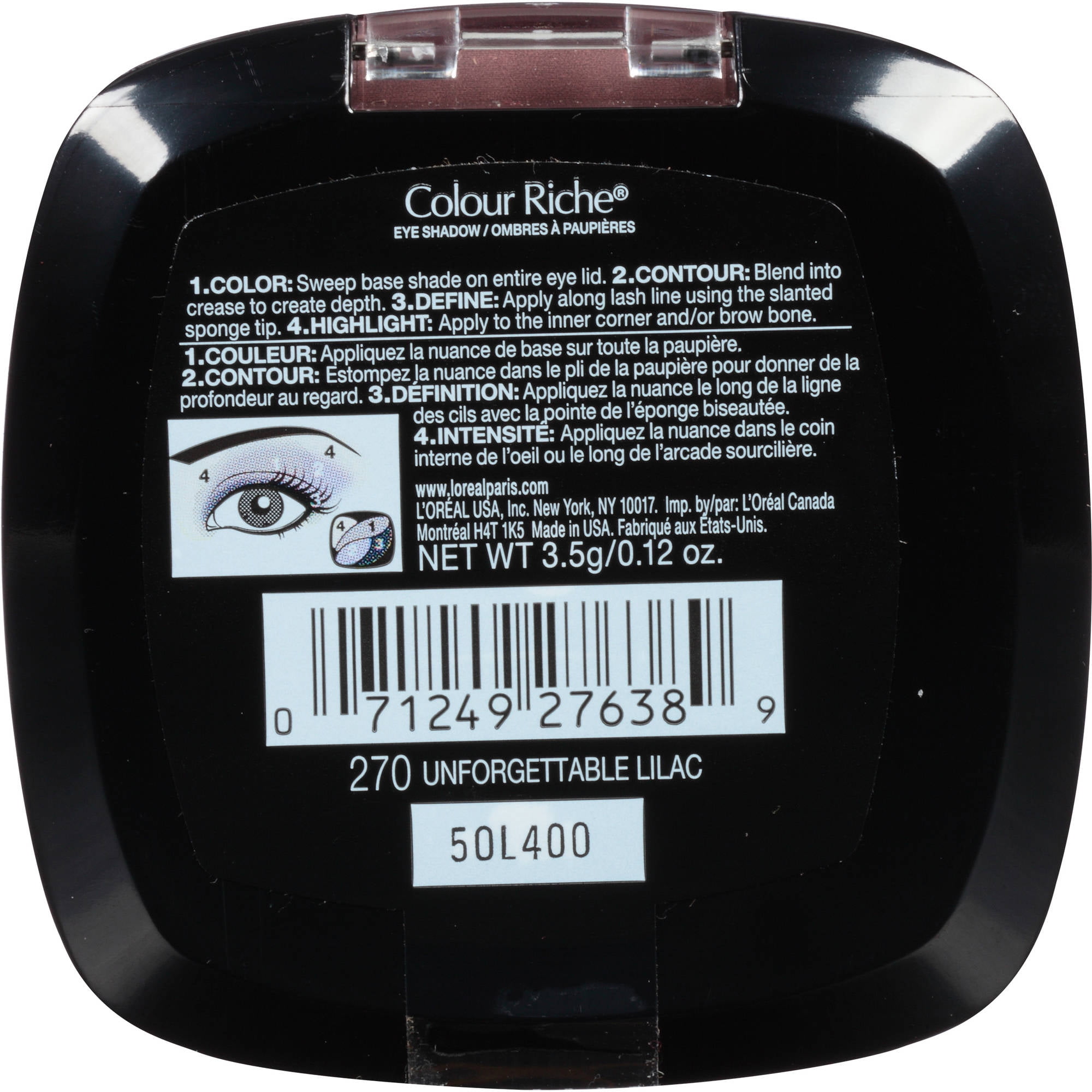 L'Oreal Paris Colour Riche Dual Effects Eye Shadow, Unforgettable Lilac