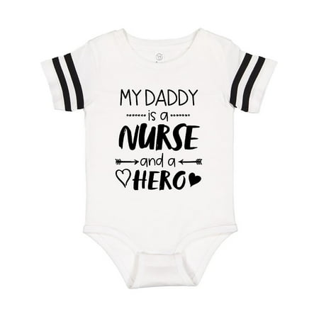 

Inktastic My Daddy is a Nurse and a Hero Gift Baby Boy or Baby Girl Bodysuit
