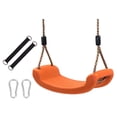 thumbnail image 4 of Asiento De Columpio Antideslizante Con Tablero Curvo, Columpio Para Patio, Jardín, Color Naranja, 4 of 9