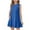 ZA-Blue-sales today clearance, variant on MKOSPLRT Sleeveless Dresses for Girls 5-15Y Crew Neck Ruffle Hem Tiered Dresses Solid Casual Beach Sundress Summer Tank Dress with Pockets