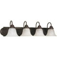thumbnail image 2 of Nuvo 60-326 - Ballerina - 4 Light - 30" - Vanity - w/ Alabaster Glass Bell Shades, 2 of 2