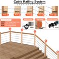 thumbnail image 4 of Steel DN Mate 100 Pack T316 Stainless Steel Right&Left Handed Thread Swage Lag Screws for Wood Post of 1/8" Steel Cable Railing Kit, Cable Railing Har, 4 of 8