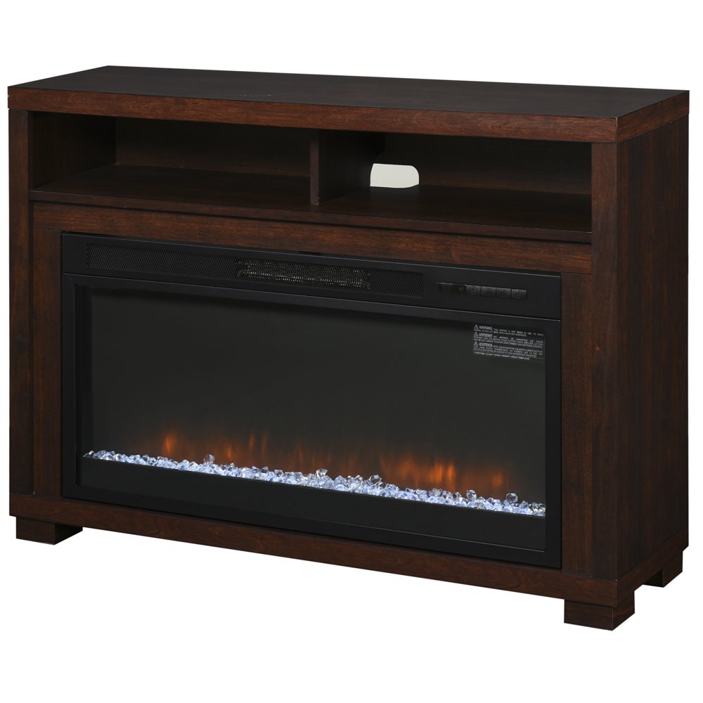 HOMCOM Multifunction Electric Fireplace TV Stand with Storage Shelf