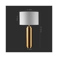 thumbnail image 3 of Safavieh Terry Metal Pillar Table Lamp Ligh Table, Gold / White, 1' X 1', Square, 3 of 5