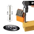 thumbnail image 2 of HimaPro Number and Letter Stamp Set 36 PCs Lowercase Industrial Grade Letters 'a'-'z', &', 0'-'9' in a Plastic Box (3mm - 1/8 Inch), 2 of 6