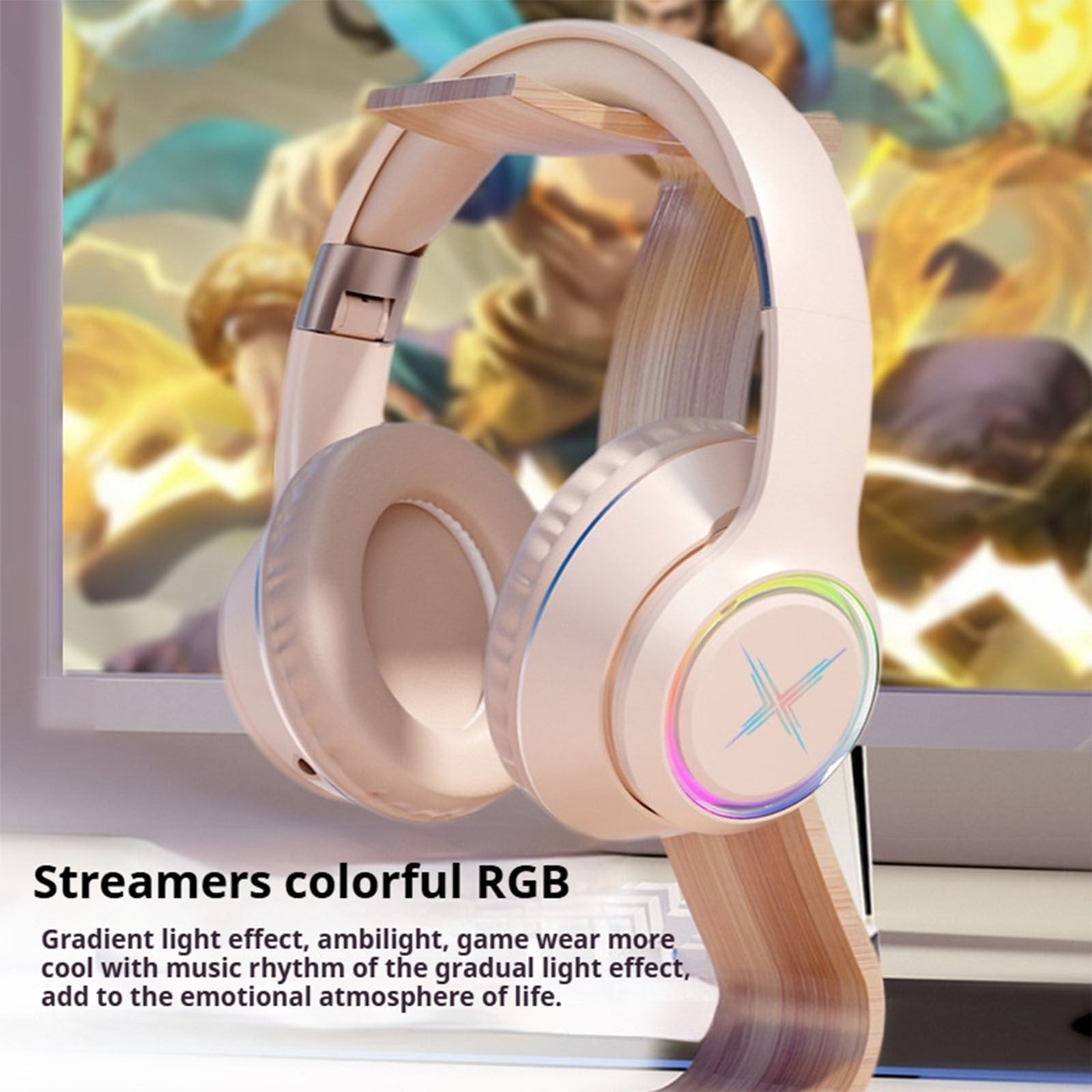 Upgraded Hybrid Active Noise Cancelling Headphones with Transparent Modes,70H Playtime Bluetooth Headphones Wireless Bluetooth with Mic, Deep Bass,3.5MM Cable,Soft-Earpads,Fast Charging - Blue