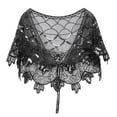 thumbnail image 3 of HNMKIU Women Cover up Shawl Shawl Wrapped Sequin Evening Dress Bride's Prom Thin Sheer Cover Up Elegant Wedding Party Accessory SL1,One Size, 3 of 3