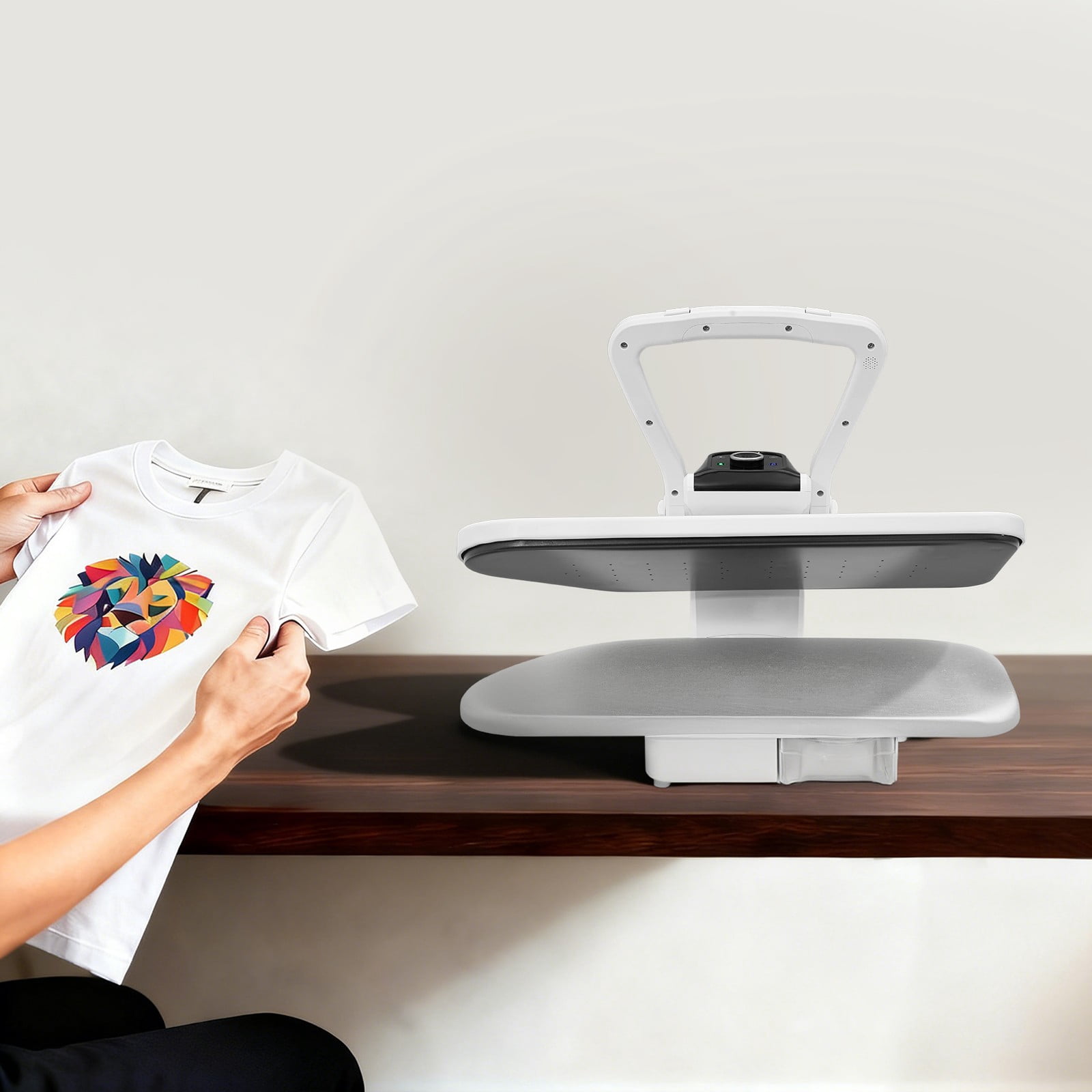 Steam Press with Multiple Fabric Settings, Fabric Steam Press Machine, Steam Ironing Press Machine for Ironing Clothes, Sheets, and Fabrics (26*20*10inch)
