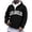 Black, variant on Los Angeles Quarter Zip Pullover Men Long Sleeve Graphic Hooded Sweatshirt Mens Hoodie Fashion Streetwear