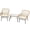 3PCS, variant on RADIATA 5 Pieces Beige Boho Outdoor Patio Furniture Sets with Double Egg Chair, Conversation Sectional Sofa Set with Side Table for Backyard