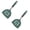 A*2, variant on Flexible Silicone Turner Spatula, Heat Resistant Flat Pancake Spatula for Non-Stick Cookware Griddle Eggs Burgers, Dark Green Angled Slotted