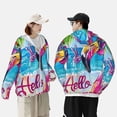 thumbnail image 4 of Fotbe Tropical Flamingo Summer Chaqueta con Protección Solar UPF 50+ para Hombre y Mujer, Camisa con Capucha y Bolsillos-XX-Large, 4 of 7