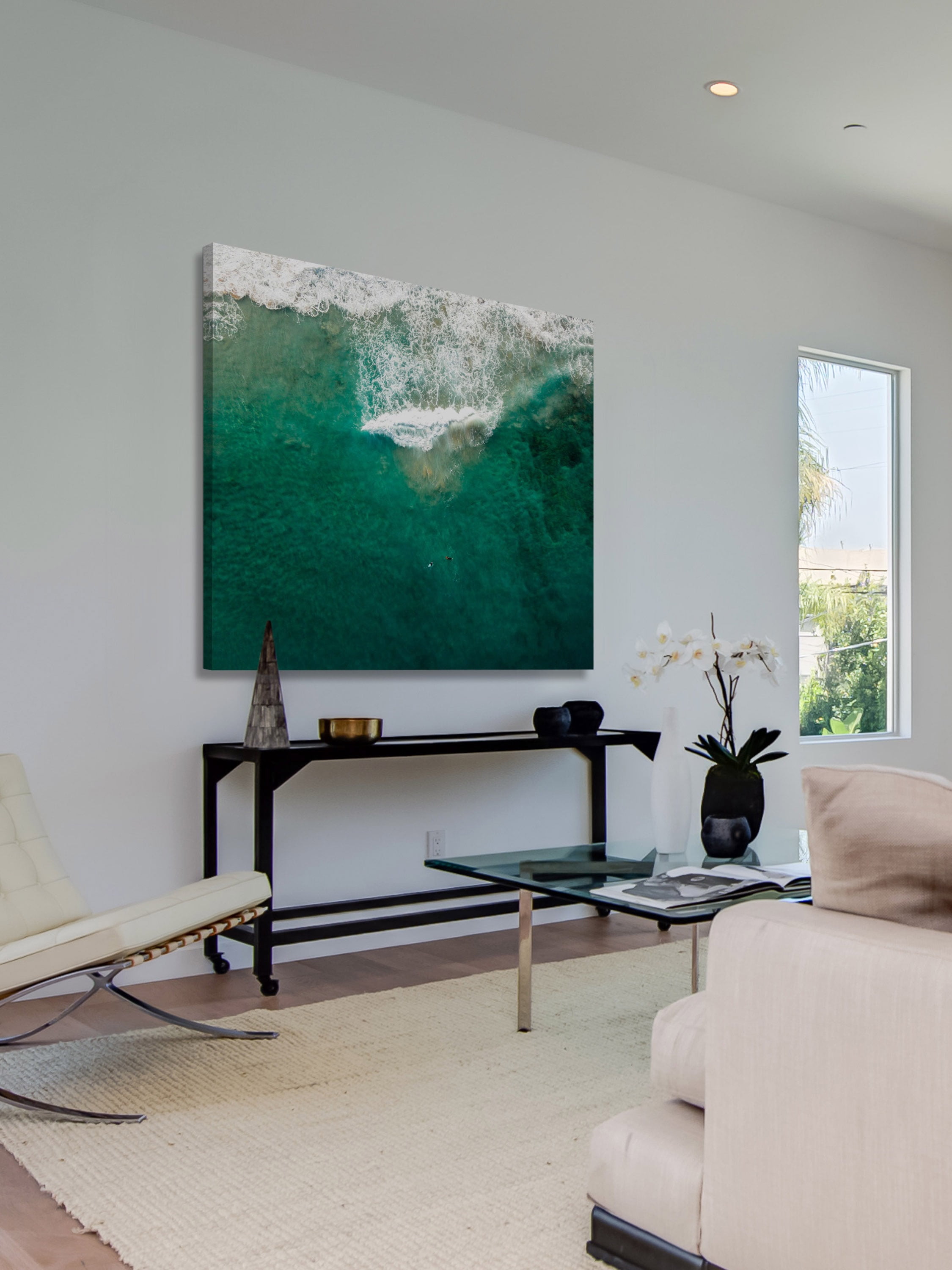 "Wakesurfing" Painting Print on Wrapped Canvas