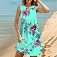 thumbnail image 2 of LYXSSBYX Plus Size Dresses for Curvy Women Women's Round Neck Sleeveless Gradient Tie Dyed Beach Dress, 2 of 9