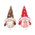 thumbnail image 2 of Wosthever Gnomo muñeca Navidad colgante escritorio ornamento mano de obra dulce regalo tela atractivo multiusos lindo diseño decoración de Kits de decoración para fiestas Marrón, 2 of 6