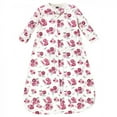 thumbnail image 3 of Hudson Baby Infant Girl Cotton Long-Sleeve Wearable Sleeping Bag, Sack, Blanket, Rose, 12-18 Months, 3 of 4