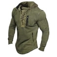 thumbnail image 2 of Fashion Mens Tactical Hoodie Military Hooded Sweatshirt Outdoor Pullover Vintage, 2 of 9