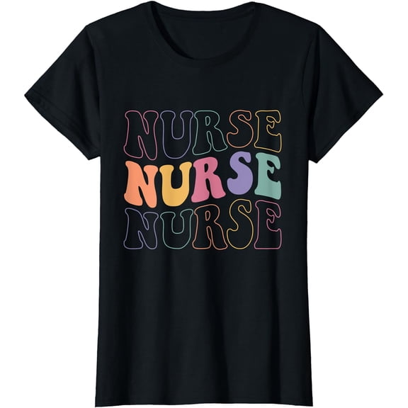 Groovy Nurse Shirt Women School Nurse RN ICU ER Pediatric T-Shirt