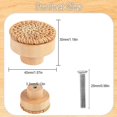 thumbnail image 4 of Jinsinto Weight: 120g Package size: 15 * 10 * 3cm Economical update - you will get 6 rattan drawer knobs and 6 screws, which will make it easy for you to turn your house into a simple and Bohemian style exquisite package. Suitable for most size cabinets or drawers, small and delicate Handmade design - our wooden dresser handles are round and light in weight. Due to the handmade design of natural cane, their colors and patterns will look slightly different Widely used - these wooden knobs have a clean and timeless appearance and are suitable for Bohemia, farmhouses, retro and traditional styles. Perfect complement for any kitchen cabinet, furniture door, cabinet, desk drawer, wardrobe drawer, shoe cabinet, chest, bookcase, etc! Easy to install - Our rattan knobs for cabinets and drawers are very easy to install. You only need to prepare a screwdriver, or even no tools. You can directly complete the installation manually. It is very easy for girls or women to complete the installation alone Satisfaction guarantee - we hope you like our products! Each cane knob is universal, effective and easy to use. However, if you have any questions, please contact us and we will be happy to help you, 4 of 5