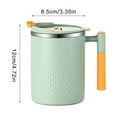 thumbnail image 3 of xaoyunyn Reusable Double Layer Insulated Thermal Stainless Steel Mug with Lid and Handle for Home Office Travel Suit Coffee Breakfast Cup,Gift, 3 of 7