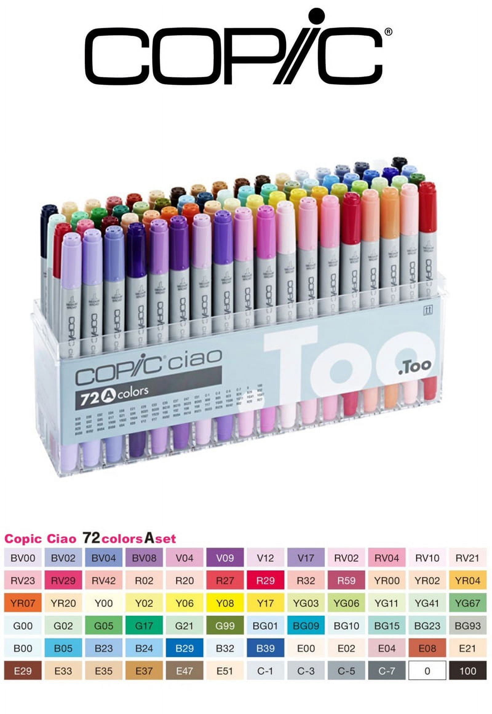 New COPIC CIAO Marker Set 72A Color (I72A) Premium Artist Markers