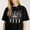 Black-4, variant on Women's Im That Crazy Bulldog Mama T-Shirt Retro Design S-4XL Mother's Day Gift