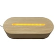 thumbnail image 2 of Base de luz LED con pantalla acrílica lámpara de base encendida para cristales Blanco cálido Yuyangstore Mostrar luz nocturna, 2 of 7