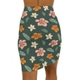 thumbnail image 2 of Hibiscus Womens Pencil Skirt - Mid Waist Pencil Skirt, 2 of 4