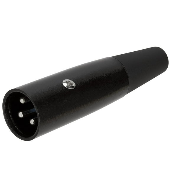 Cmple - 3Pin XLR Male Microphone Connector – Black