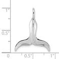 thumbnail image 3 of 14K White Gold Polished Finish 3-Dimensional Whale Tail Charm Pendant, 3 of 3