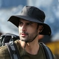 thumbnail image 3 of Bucket Hat Wide Brim Multi-function Comfortable UV Protection Breathable Cap for Fishing, 3 of 6