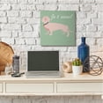 thumbnail image 2 of Stupell Industries Je t'aime! French Phrase with Pink Dachshund Canvas Wall Art, 24 x 24, Design by Mark Higden, 2 of 6