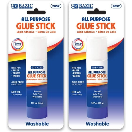 BAZIC Premium Jumbo Glue Stick 36g/1.27 Oz, Acid Free, Glue...