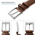 thumbnail image 3 of SENDEFN Men's Leather Belt with Metal Buckle,Classic Work Business Dress Belt in Gift Box, 3 of 6