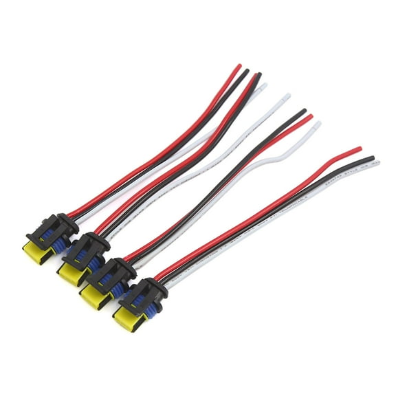 D1 D3 HID Bulb Plug to Ballast Cable Wire Harness Converter Connector 4Pcs