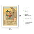 thumbnail image 2 of Bolzano South Tyrol Italy - Rathauskeller Restaurant - Wine and Spirits - Vintage Advertising Poster by Albert Stolz c.1922 - Fine Art Matte Paper Print (Unframed) 18x24in, 2 of 4