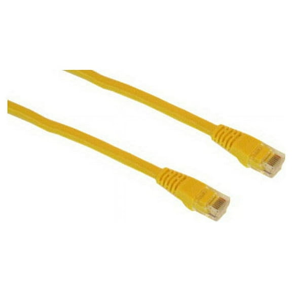 IEC M05294-14 RJ45 4pr Cat 5e UTP Cable With Molded Snag Free Strain Relief Yellow - Imported 14'