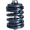 Grey, variant on Wofarmy Spring Rear Shock Absorber Folding Bike Suspension for Brompton A/C Line Shock Absorber Bicycle Parts Silver