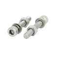 thumbnail image 2 of M6x35mm 304 Tornillo de cabeza hexagonal de acero inoxidable con tuerca y arandela 8 juegos, 2 of 4