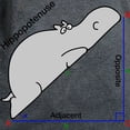thumbnail image 3 of CafePress - Hippopotenuse T Shirt - Women's Traditional Fit Dark T-Shirt, 3 of 4