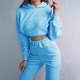 thumbnail image 6 of Dyegold Women's Two Piece Outfits Matching Sets Long Sleeve Hoodies Tops Pants Tracksuit Lounge Sets Teen Girls Sweatsuits, 6 of 7