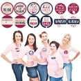 thumbnail image 2 of Big Dot of Happiness Vino Before Vows - Winery Bridal Shower or Bachelorette Party Funny Name Tags - Party Badges Sticker Set of 12, 2 of 6