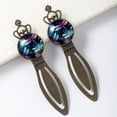 thumbnail image 3 of Dragonfly Vintage Copper Crown-Shaped Bookmarks - Set of 2 Stainless Steel Book Markers for Book Accessories and Reading Enthusiasts, 3 of 5