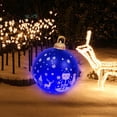 thumbnail image 3 of 24 Inch Giant PVC Inflatable Christmas Ball Outdoor Christmas PVC Inflatable Decorated Light Up PVC Inflatable Christmas Ball,Large Outdoor Xmas Decorated Merry Christmas Giant Ball with LED Light, 3 of 6