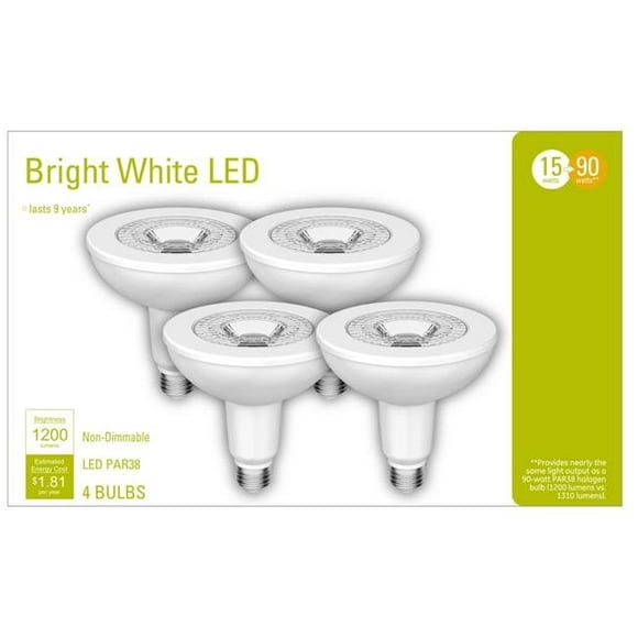 G E Lighting 265202 par 38 Ampoule&44; Blanc - Pack de 4