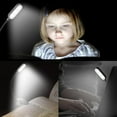 thumbnail image 4 of Clip-On Book Light Usb Luz De Lectura Recargable Con 3 Niveles De Brillo Ajustables Luz Ligera De Larga Duración 9 Led Vogacara HA034985-00, 4 of 6