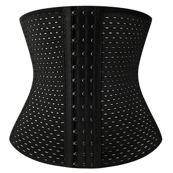 Men Waist Trainer Corset Slimming Body Shaper Weight Loss Fitness Sweat Belt Tummy Control Compression Belly Girdles black XXL