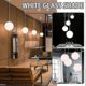 thumbnail image 2 of Matte White Globe Glass Lamp Shade Replacement Round Light Cover Fix - JA, 2 of 5
