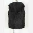 thumbnail image 5 of Men's Faux Fur Hooded Jacket Vest Black L, 5 of 5